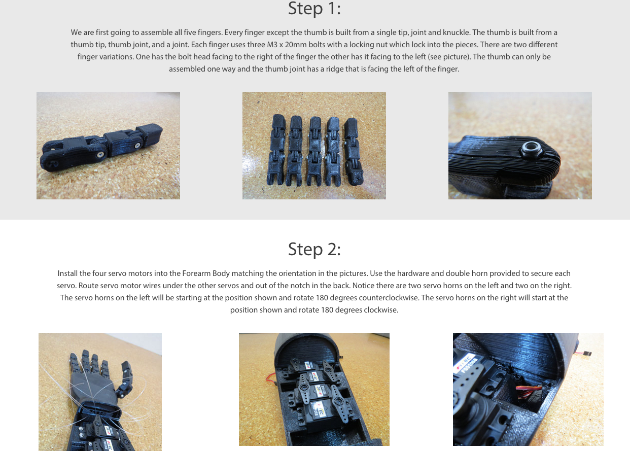 Robotic Hand Guide First Steps